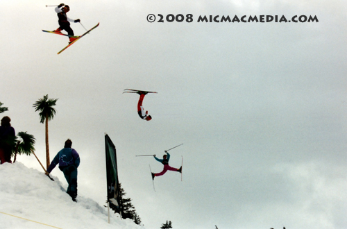 Nugget #133 E Stunt skiers at Squaw Valleyl1